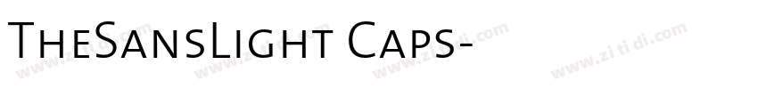 TheSansLight Caps字体转换